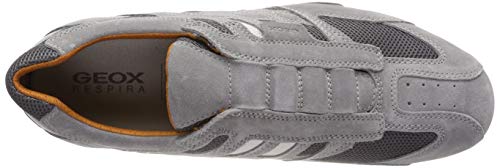 Geox Uomo Snake L, Sneakers Uomo, Grigio Grey