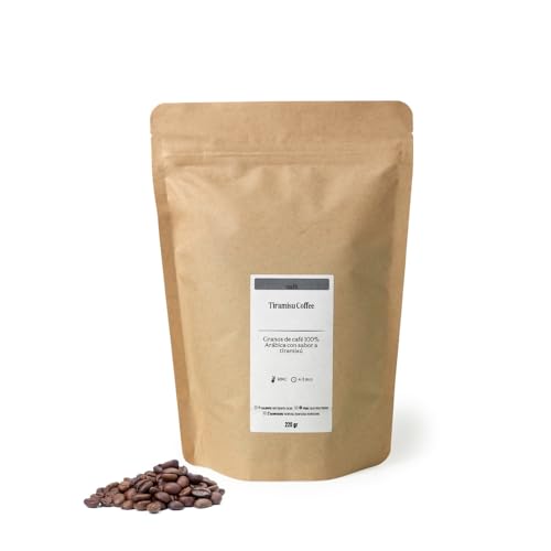 TEA SHOP - Tiramisu Coffee - Café en grano - 100% arábica - 220g - Procedente de Colombia