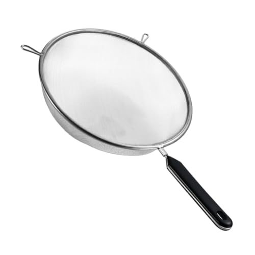 Mobestech Colador Inoxidable con Fina de Herramienta de Cocina Ergonómica Filtrar Aceite Limpiar y Uso