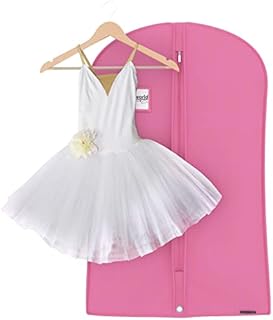 Hangerworld 38 Inch Pink Breathable Girls Dress Garment Clothes Cover Zipped Bag for Dance Wear