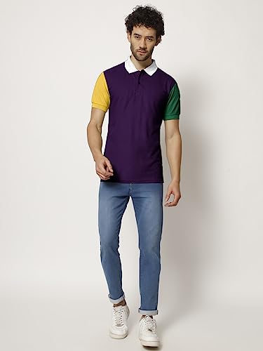 SWADESI STUFF Trendy Regular Fit Polo T-Shirt for Men