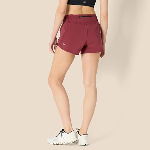 Amazon Essentials Women's Regular-Fit Athletic Ruched Waistband Woven Running Short - Image 4