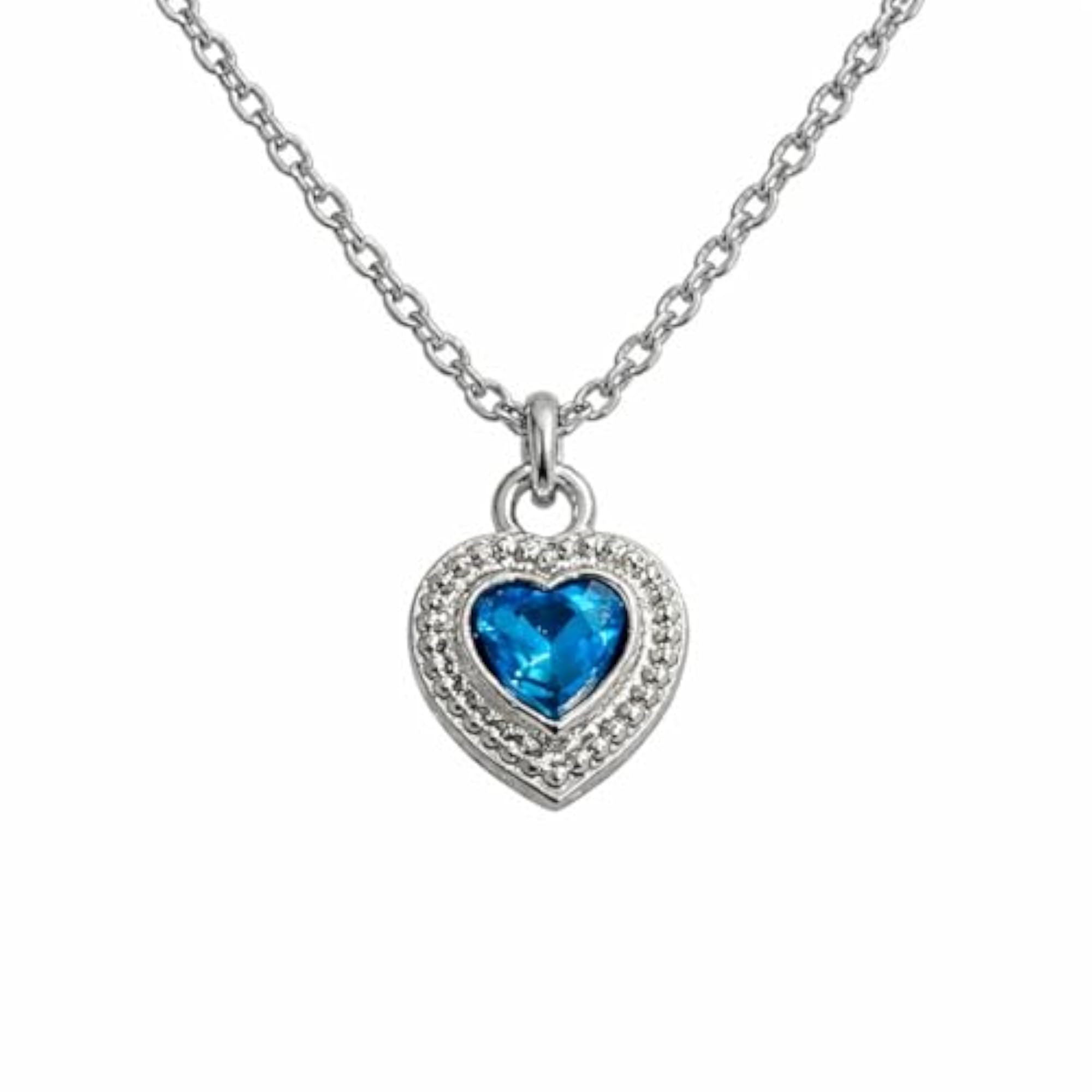 Heart Pendant with American Diamond Necklace for Women