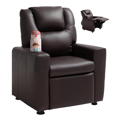 VEVOR Fauteuil Inclinable pour Enfants, Chaise Relax Ergonomique, avec Porte-gobelet et...