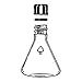 ACE Glass 9471-42 Erlenmeyer Flask Supplied with Cap, 10mL Capacity, 14/10 Joint