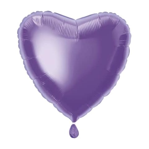 Solid Lavender Heart Foil Balloon Decoration Cover