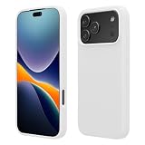 kwmobile Cover per iPhone 17 Pro Max Custodia - Back Case per Smartphone in Silicone TPU - Protezione Gommata - bianco