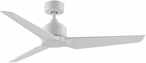 Miniatura 2 de TriAire Custom - Ventilador de techo de 3 aspas, 12.42 pulgadas de alto y 52 pulgadas de ancho, acabado blanco mate, color blanco mate