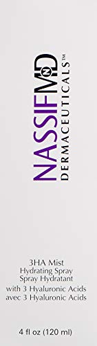 Nassifmd 3Ha Instant Hydrating Facial Mist - Contains 3 Types Of Hyaluronic Acid To Keep Your Face Refreshed And Hydrated, Decreases Look Of Skin Puffiness, Dark Circles And Fine Lines (4 Fl Oz) #TOP1
