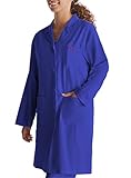 KLOTTZ -PB-K9093-Arbeitskittel mit Namenstickerei, personalisierbar, für Damen, mit Taschen, medizinische Arbeit, Dienstleistungen, Universität und Zahnarzt., Royal, Large