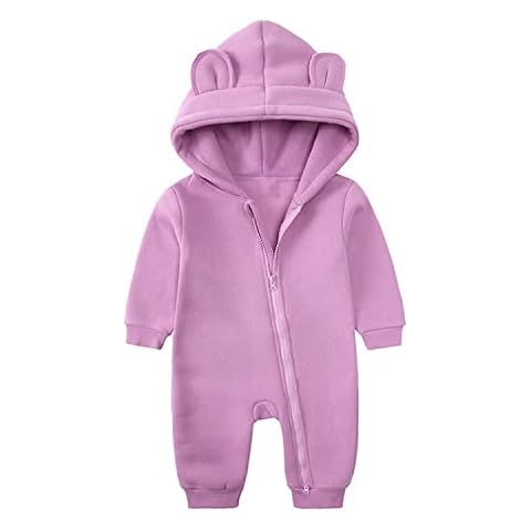 Alunsito Baby Girl Bear Ear Romper Cover
