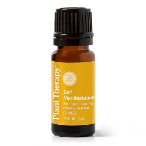 Plant Therapy Chakra 3 Self Manifestation Essential Oil Blend (Solar Plexus), 10 mL (1/3 oz), 100% Pure, Undiluted, Great for Essential Oil Diffusing