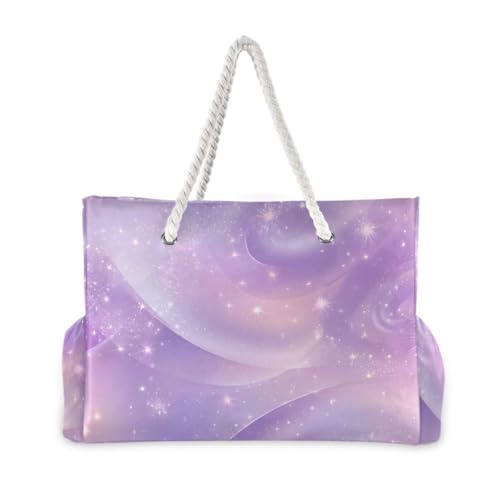 susiyo Light Purple Swirling Beach Bags for Women Large Travel Tote Bag Waterproof Sandproof Lightweight Swim Pool Bag for Family Outdoor2