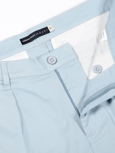Image of Thomas Scott Men's | Solid | Mid Rise | Light Weight | 100% Cotton | Casual | Chino | Shorts for Men