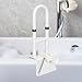 Kokiya Bathtub Handle Grab Bar Adjustable Bathtub Rail Tool Non Slip Accessories Versatile Shower Grab Bar Handle for Shower Elderly