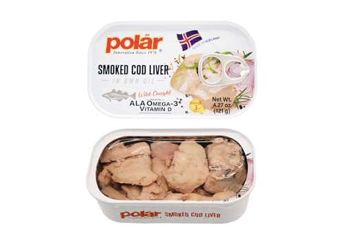 MW Polar Smoked Cod Liver in Oil 4.27 oz – Wild-Caught, Rich in Omega-3, Ready to Eat – Premium Quality...