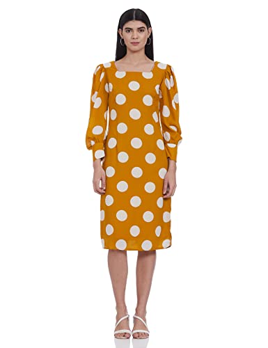 Image of Marie Claire Women's Polyester A-Line Midi Casual Dress