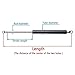 Gas strut,Rod Close Hinges, 1 Pcs 470-550MM Cabinet Upper Flip Door Support Rod Propaganda Bar Telescopic Rod Bed Box Pneumatic Rod 50-500N Close Hinges (537 mm,350 N) (Color : 550 Mm, Size : 350 N (