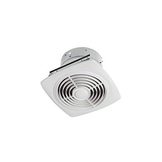 Broan-NuTone 505 Exhaust Fan, White Vertical Discharge Ceiling Ventilation Fan, 8.5 Sones, 200 CFM, 8"