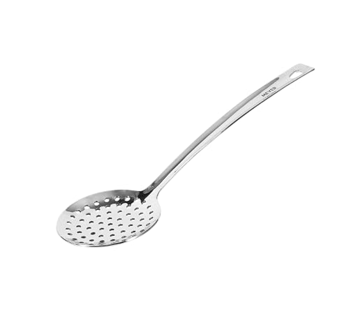 Image of Meyer Stainless Steel Skimmer | Kitchen Tools | Cooking Utensils for Kitchen | Skimmer for Deep Frying and Straining Puris /Nuggets /Rice /Pakodas, 32cm, Silver