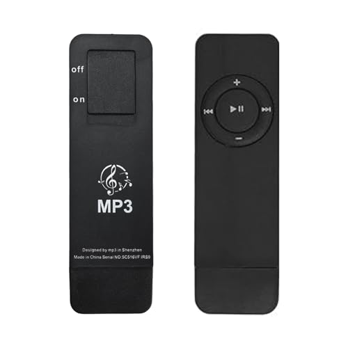 USB MP3 Player, Digital Lossless Music MP3 Player HiFi Sound MP3 Music Player with Headset for Students Kids Black Color