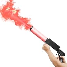 Handheld CO2 Fog Machine with RGB Lights,CO2 Cannon Smoke Fogger Jet Machine DJ Stage Effect Equipment Gun for Party Wedding Concertc Stage Club,w/ 10ft Gas Hose