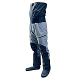 Kayak Dry Suit Set Waterproof Paddling Jacket Wading Trouser Men&Women Fishing Su