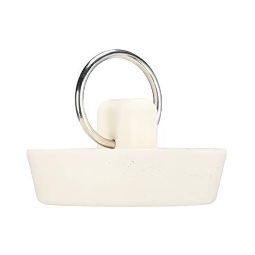 Danco 1-3/8-Inch Rubber DrainStopper, White, Carded, 80226