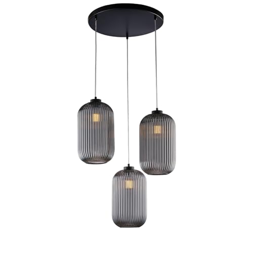 Suspension Krizia réglable 3 lumières pour corriger un séjour sombre