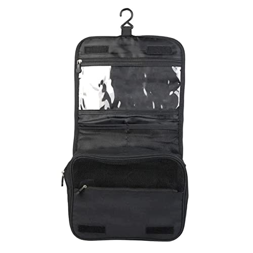 Necessaire Executiva Preta Masculina Feminina Frasqueira Bolsa Organizadora Elegante Divisória Ganch