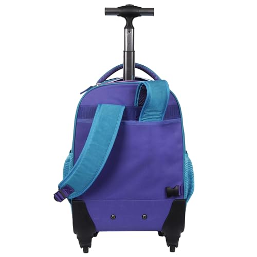 Mochila Carrinho 4 Rodas Sestini Rolling Degradê Azul Caribe