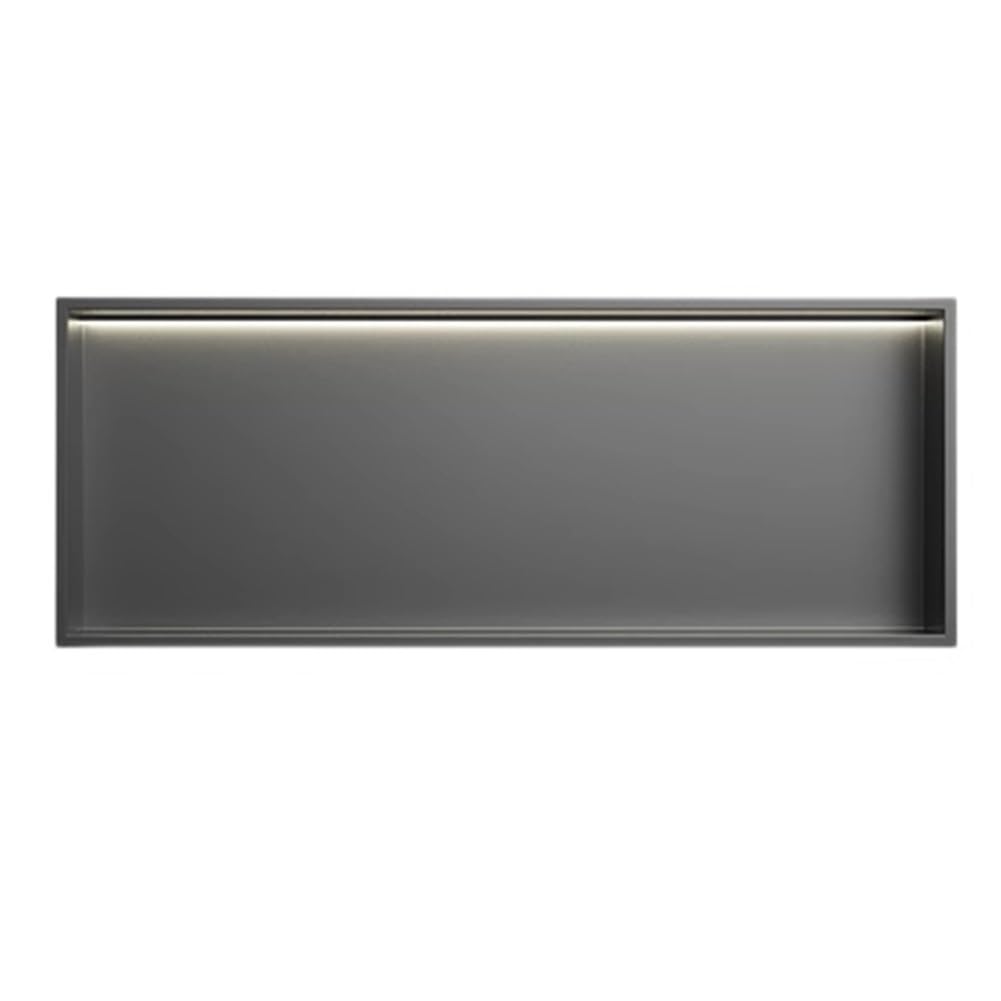 Douche murale en acier inoxydable pour rénover votre salle de bain avec étagère et ambiance LED