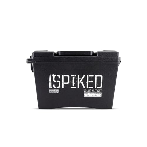 Image of Mishimoto Spiked Lug Nuts, M12x1.5, 20-PC Set, Black