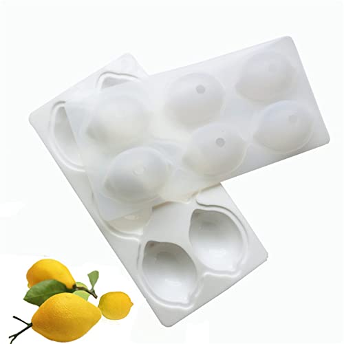 DUBENS 6 Cavity 3D Citron Forme Fruit Silicone Moule Brownies Gâteau Mousse Gâteau Moule Poêle Cuisson Dessert Français Gâteau Décoration Outils Cover