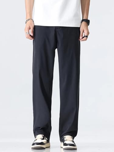 Men Soft Straight Casual Pants Trousers Loose Male Sweatpants3