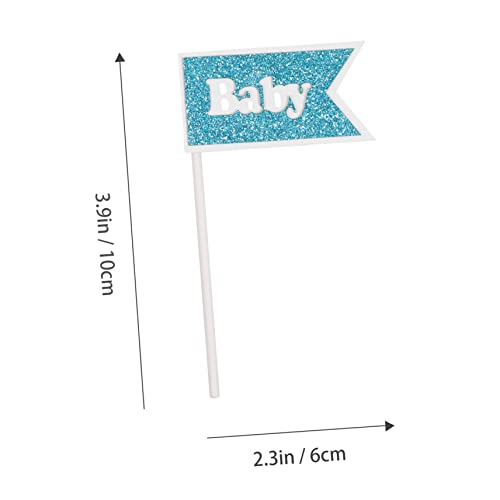 NOLITOY 12 Pçs Cupcake Inserções De Bolo De Bebê De Bautizo Para Niño Toppers Para Comida Decoração