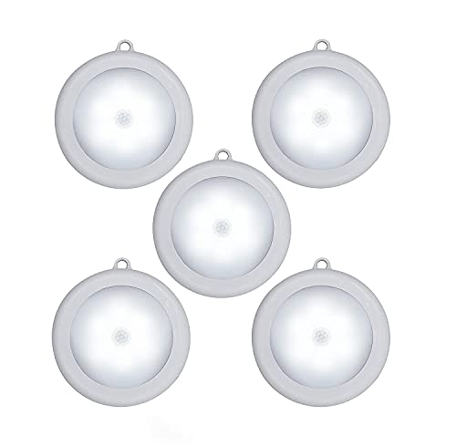 Image of VGMAX LED Motion Sensor Light, USB Rechargeable LED Nightlight, Wireless Sensor Wall Light, Camping Light White LED Light Night Lamp(White)(Pack of 5) (5)