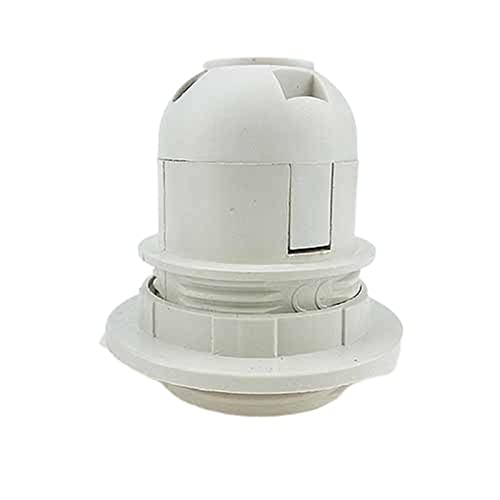 KNOKR 10ps / Lot E27 LED Soporte de lámpara de plástico Soporte de zócalo de Bombilla DIY E27 Accesorios de la lámpara Base Titular de la Bombilla de luminaria Cqc CE Portalámparas (Color : E27 Half