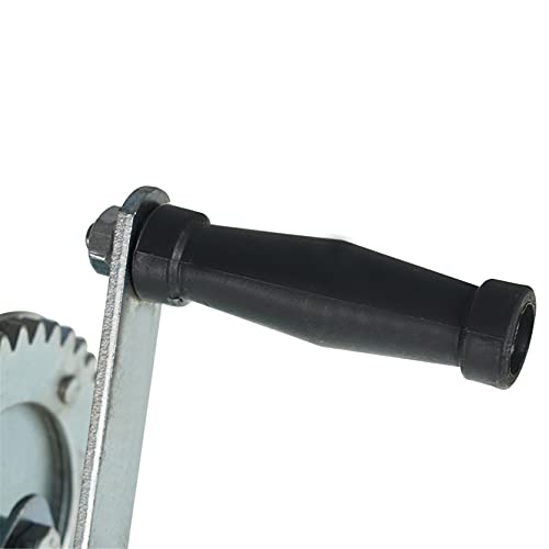 Winche manual 1500 lbs con freno y cable de acero miniatura 6