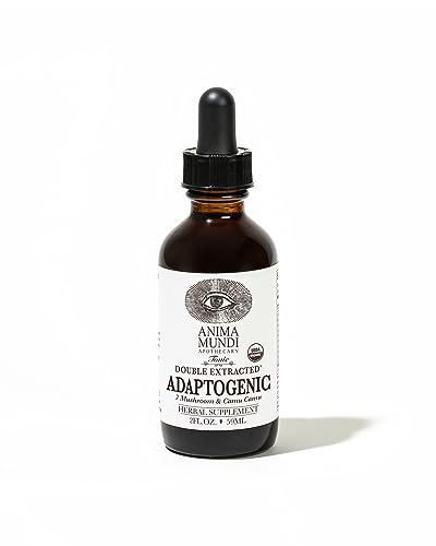 Anima Mundi Adaptogenic 7 Mushroom Drops - Adaptogenic Blend with Organic Mushroom Extracts - Liquid Immune Support Tincture with Reishi, Lion's Mane, Cordyceps & Chaga Mushroom Liquid Extract (2oz)