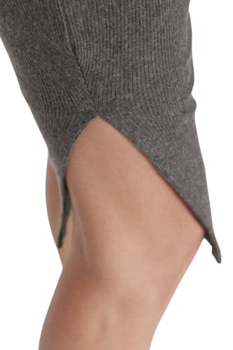 Trendyol Damen Frauen Plain Slit Detaillierte Strick Zweiteiler Set Hemd, braun, L