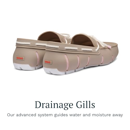 Image of SWIMS Braided Lace Loafer for Men, Breathable Slip On Water Friendly Driving Shoe, Lightweight Mesh Upper, Drainage Sole