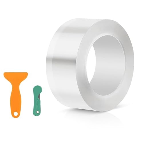 Pellicola protettiva per vernice, trasparente, 5 cm × 10 m, universale, per auto, bicicletta, moto, con raschietto in plastica