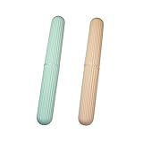 X-SHIYUN 2 Pcs Travel Toothbrush Case，Toothbrush Containers，Portable waterproof Toothbrush Holder for Travel/Camping/School/Home.