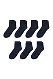 C&A Herren Knöchelsocken Unifarben 7er Pack|Multipack dunkelblau 43-46