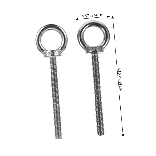 2 Unidades parafuso olho de levantamento porca roscada olhal m10 olhal de levantamento nozes olhais