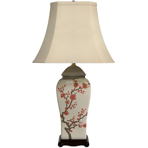 26" Cherry Blossom Lamp Vase by Red Lantern Cover