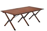 Picnics Senderismo Silla Plegable Para Exteriores, Silla Plegable, Silla De Picnic, Mesa Portátil Y Silla, Silla De Camping, Juego De Mesa Y Silla De Playa, Aleación De Aluminio De Nogal De 120 Cm