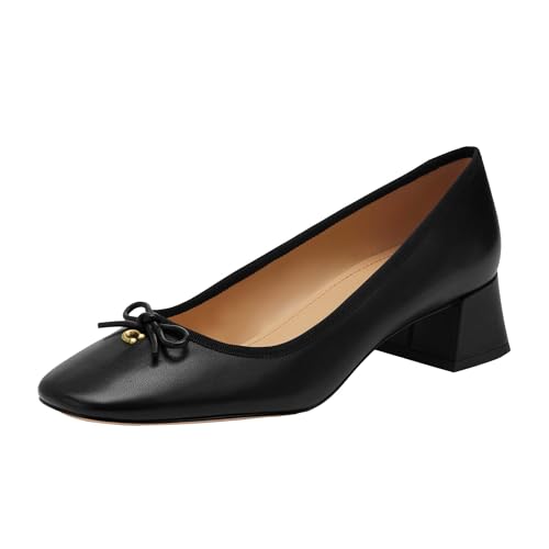 Coach Women's Ava Leather Ballet Pump