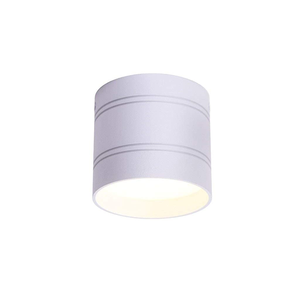 Spotlight LED 3W plafonnier rond saillie luminaire blanc anti-éblouissement moderne